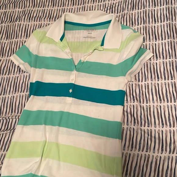 Old Navy Preppy Striped Polo - Picture 1 of 2